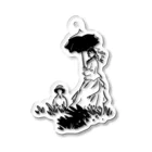 山形屋米店のクロード・モネ「日傘をさす女」 Acrylic Key Chain