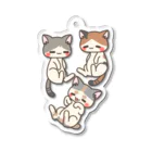 ねことおひるねのいい夢みてね Acrylic Key Chain