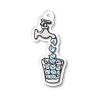 福モウフのwater cats（glass） Acrylic Key Chain