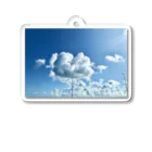 空飛ぶ猫 sakuuのclouds Acrylic Key Chain