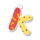 雨音はるじのべんこんむしのABC＊K Acrylic Key Chain