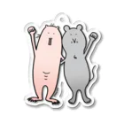 Nayukoのハダカデバネズミとネズミくん Acrylic Key Chain