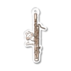 ＊momochy shop＊のファゴットとうさぎ Acrylic Key Chain