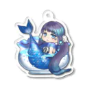 Para Tiの人魚姫と金魚鉢 Acrylic Key Chain