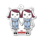 kerokerokingのシロちゃんズ Acrylic Key Chain