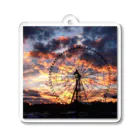 taka_1026の燃え萌え夕焼け空 Acrylic Key Chain