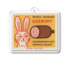 YS VINTAGE WORKSのチェコ　ウサギとソーセージ Acrylic Key Chain