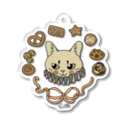 chimamusubiのフルオーダーイラスト商品見本 Acrylic Key Chain