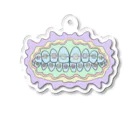 aN:poyoyoのOrthodontic Bracket アクリルキーホルダー