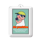 100 daysのBe positive  Acrylic Key Chain