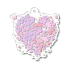 RainbowTokyoのsakura big heart  Acrylic Key Chain
