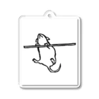 はんこや　のののよじ登るパンダマウス Acrylic Key Chain