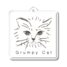 I E Nの気難しいネコ”grumpy cat” Acrylic Key Chain