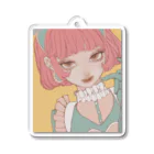 RETRO FACTORY のmeido yellow アクリルキーホルダー