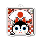 ももも雑貨堂のめでたやわんこ Acrylic Key Chain