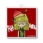 Lit children.のラーメンぶっかかったgirl. Acrylic Key Chain