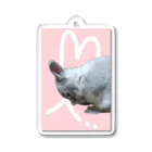 ぽぽこ🐰SHOPのくしくしバニラたん. ハートver Acrylic Key Chain