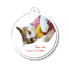 犬猫生活チャリティーショップのえびっこエース by musubiyori Acrylic Key Chain