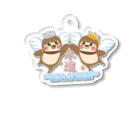 “すずめのおみせ” SUZURI店のANGELだいちゃん＆りんちゃん Acrylic Key Chain