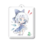 セキエンのおみせの【東方】チルノ&カエル Acrylic Key Chain