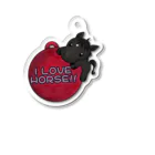 am（あむ）🐴好きの🐴絵描きのI LOVE HORSE!! Acrylic Key Chain