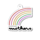 mothersのMOTHERS(虹ストライプ黒字) Acrylic Key Chain