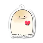 suiso.com.*のもちもちおばけ-ValentineHeart- アクリルキーホルダー