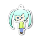 レンコンの露店のジト目なツインテLAZちゃん Acrylic Key Chain