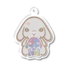 pipippuのキスうさぎ（仲良し） Acrylic Key Chain