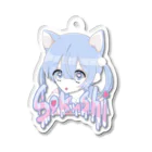 週末またねのにゃんこ少女 Acrylic Key Chain