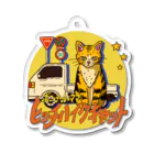 ポニーテールママの新番組『ヒッチハイクキャット！』公式シャツ Acrylic Key Chain