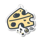イラスト MONYAAT のねことネズミと例のチーズの例のチーズ Acrylic Key Chain