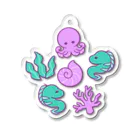 茉莉香｜Marikaのウツボとタコと海の生き物たち Acrylic Key Chain