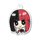 つゆしょっぷのツートンカラーな女の子 Acrylic Key Chain