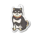 pandaticsの黒柴 Acrylic Key Chain