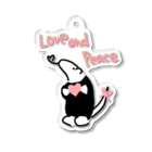 ミナミコアリクイ【のの】のLove and Peace Acrylic Key Chain