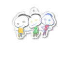 うめぼしととまととごはん。の手をつなごう。 Acrylic Key Chain