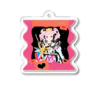 mikyacraft MIKA💓🌟赤い心臓のマリーwave Acrylic Key Chain