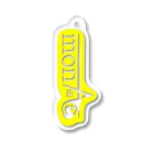 monte_storeのmonte アクリルキーホルダー　透明ロゴ黄 Acrylic Key Chain