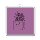 hoquのFlower in bag Acrylic Key Chain