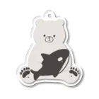 ぱぴぷいといろのシロクマとシャチ。 Acrylic Key Chain