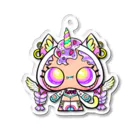 NAMOCHANG☆SHOPのねこかぶりちゃん☆MAGICAL UNICORN アクリルキーホルダー