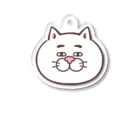 目つきの悪い猫＠いけやけいの顔だけシリーズ Acrylic Key Chain