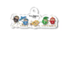 “すずめのおみせ” SUZURI店のスズメ忍法帖 Acrylic Key Chain