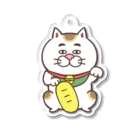 目つきの悪い猫＠いけやけいのまねきねこさん Acrylic Key Chain