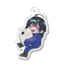 🐟💨suzuri支部のはんぎょくんとさかなちゃん Acrylic Key Chain