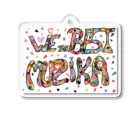 WE THE BEST MUZIKA in RWANDAのWe The Best Muzika ロゴ～みんなで貼り絵バージョン～ Acrylic Key Chain