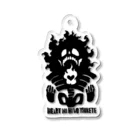 白黒灰脂オリジナルイラストグッズSHOP『熊猫動物園』のHEART NI HI WO TSUKETE Acrylic Key Chain