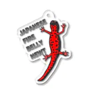 LalaHangeulのJAPANESE FIRE BELLY NEWT (アカハライモリ)　 Acrylic Key Chain