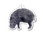 文様動物園 Pattern Zoo Museum shopの算木崩し × コビトカバ Acrylic Key Chain